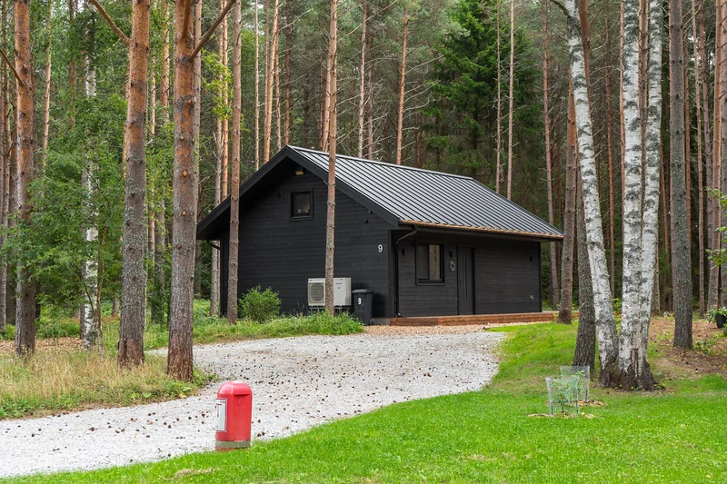 Musta laudisega eramaja männimetsas – Põhi paketi näide